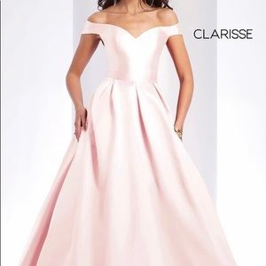Clarisse Off Shoulder Corset Mikado Ballgown